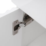 Merax 20" Wall-Mount Bathroom Vanity with Ceramic Sink, 20 Inch Floating Bathroom Vanity for Small Space,Modern Bathroom Vanity Cabinet Set w/Doors & Open Shelf, Solid Wood Frame Merax