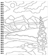 Large Print Easy Color & Frame - Nature (Stress Free Coloring Book) WoodArtSupply