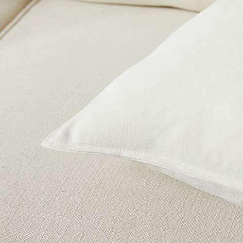 Fancy Homi Ivory 26x26 Pillow Covers Set of 2, Euro Pillow Sham 26x26, Super Soft Faux Suede Square Solid Big Cream Throw Pillow Covers for Couch Bedroom 66x66 cm Fancy Homi