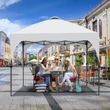 Oneofics Pop Up Canopy, 10x10 FT Instant Outdoor Canopy Tent with Carrying Bag, 3 Adjustable Heights - Portable for Outdoor Activities Oneofics