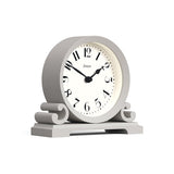 JONES CLOCKS® Saloon Mantel Clock |Traditional Double Scroll Design |French Navy |Contemporary Classic Style for Desk, Table, Shelf or Bedside JONES CLOCKS