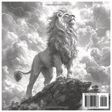 Grayscale Lion Legacy: Fun Coloring Book for All Ages: Majestic Grayscale Lion Illustrations for Relaxation, Creativity & Stress Relief (Grayscale Animal Coloring Series) WoodArtSupply