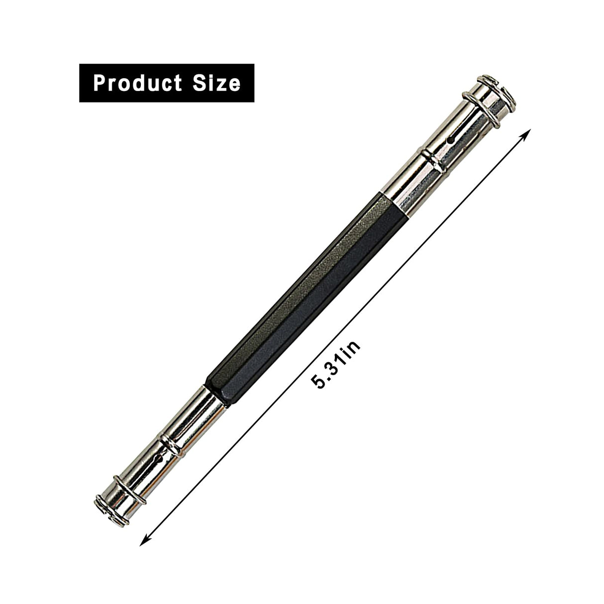 5 Pcs Adjustable Metal Pencil Extender for Artists Pencil Pull Pro Charcoal Holder, Double-ended pen sleeve extender Pencil Lengthener Tool Coupling Device for School Office Sketch Art Writing Hetenoyo