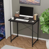 YSSOA Computer Desk Home Office Work Study Writing Modern Simple Table with Headphone Hooks YSSOA
