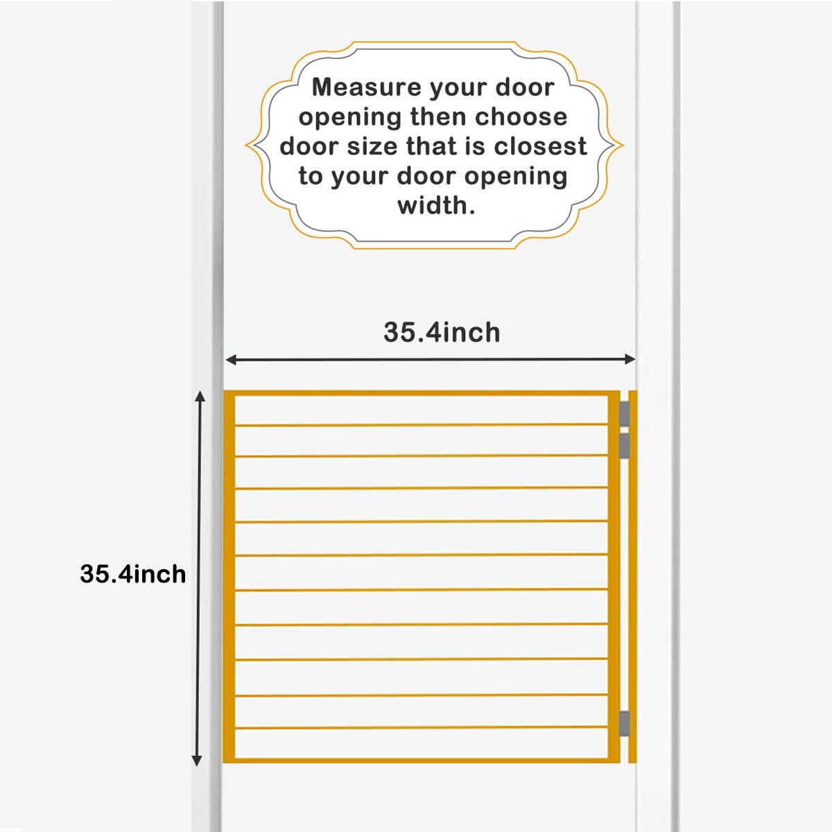 Cafe Door Swinging Door Pine Wood Saloon Door Half Door for Kitchen Partition Doorways Bar, 35.4" x 35.4" Single Dutch Door Includes Hinges, White Painted Finished Pengfei