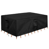 OutdoorLines Outdoor Waterproof Patio Table Furniture Set Covers - Rectangle Couch Sectional Cover Outside Weatherproof Patio Furniture Covering for Deck, Lawn and Backyard 74"L x 47"W x 28"H, Black OutdoorLines