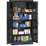 Tennsco 7218 24 Gauge Steel Standard Welded Storage Cabinet, 4 Shelves, 150 lbs Capacity per Shelf, 36" Width x 72" Height x 18" Depth, Black Tennsco