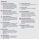 Dimplex 42 Inch Slim Built-in Linear Electric Fireplace Heater | Shallow 4-Inch Depth with LED Multi-Color Flames | Remote and Acrylic Crystal Ember Bed Included | Thin Flush Mount | 1500W DIMPLEX