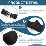 4 Pack Mattress Topper Straps, 60 x 2 Inches Black Adjustable Straps with Locking Buckles Keep Toppers Secure for Mattress Moving or Storage Ideal for Memory Foam Toppers Dorms Apartments and RVs RJLCTH