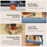 Laser Engraver,WAINLUX X2 3W Enclosure Pre-Assemble Laser Engraving Machine,High Precision,Engraving Area150*200mm,APP Control Laser Engraver for Wood,Leather|Acrylic|Glass|DIY Projects|Class1 Safe WAINLUXPRO
