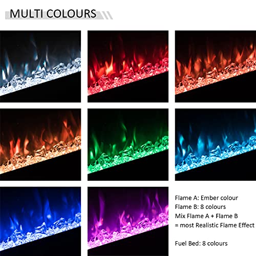 LegendFlame 40" W Austin in Wall Recessed & Wall Mounted Electric Fireplace (EF286A) Legend Flame