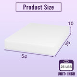 PayLessHere 10 Inch Bamboo Charcoal Gel Memory Foam Mattress CertiPUR-US Certified Removable Soft Cover Full mattresses for Bed Frame, Bunk Bed, Trundle, Daybed,White PayLessHere