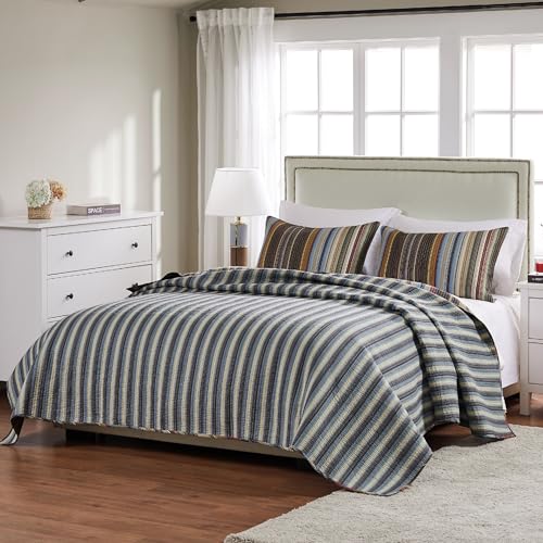 Greenland Home Durango 100% Cotton Reversible Quilt Set, 2-Piece Twin/XL, Earth Greenland Home Fashions