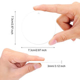 10Pcs Sublimation Ceramic Ornaments Sublimation Ornament Blanks Bulk Ceramic Discs Ornament for Heat Press Printing White Round Porcelain Ornament Personalized Xmas Tree Ornament Keepsake Crafts Gift SEUGKE