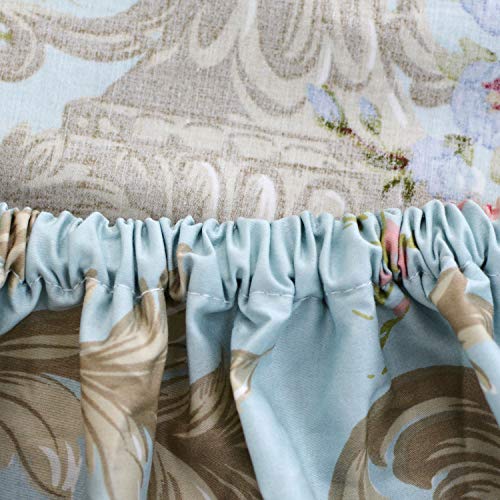 FADFAY Shabby Floral Bedding Elegant Peony Sheets Set Luxury Bedding Collections 800 Thread Count 100% Egyptian Cotton Deep Pocket, 4 Piece-Twin XL Size FADFAY