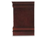 Signature Design by Ashley Alisdair Traditional 2 Drawer Nightstand, 23.75" Tall, Dark Brown Signature Design by Ashley