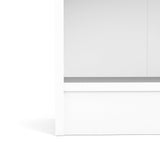 Tvilum Element Wide 5 Shelf Bookcase, Tall, White Tvilum