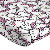 Jay Franco Sheet Set with Fitted, Flat Sheets & Pillow Cover - Ultra-Soft Bedding with Pillowcase for Room Decor, Multi - Hello Kitty, 3 Piece Twin Jay Franco