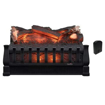 Duraflame 20" Electric Fireplace Log Set Insert and Fire Crackler Combo with Infrared Quartz Set Heater and Realistic Ember Bed and Logs - DFI021ARU-CSFC