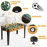 Giantex Foosball Table, Wooden Soccer Table Game w/Footballs, Suit for 4 Players, Competition Size Table Football for Kids, Adults, Football Table for Game Room, Arcades (48 inch, Wood) Giantex