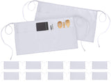 Utopia Wear 12 Pack Server Apron with 3 Pockets, Waist Apron for Waiter Waitress, 12 Inches, White Utopia Wear