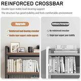 JXCAA Ladder Bookcase for Computer Desk, Dorm Room Desk Hutch, MDF + Steel Frame Material, Desktop Storage Rack, DIY Storage, L55/ 75/95 Cm JXCAA