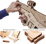 Wood Trick Assault Gun Wooden Model Kit for Adults and Teens to Build - Rifle Guns for Kids - 3D Wooden Puzzle Mechanical Model Wood Trick