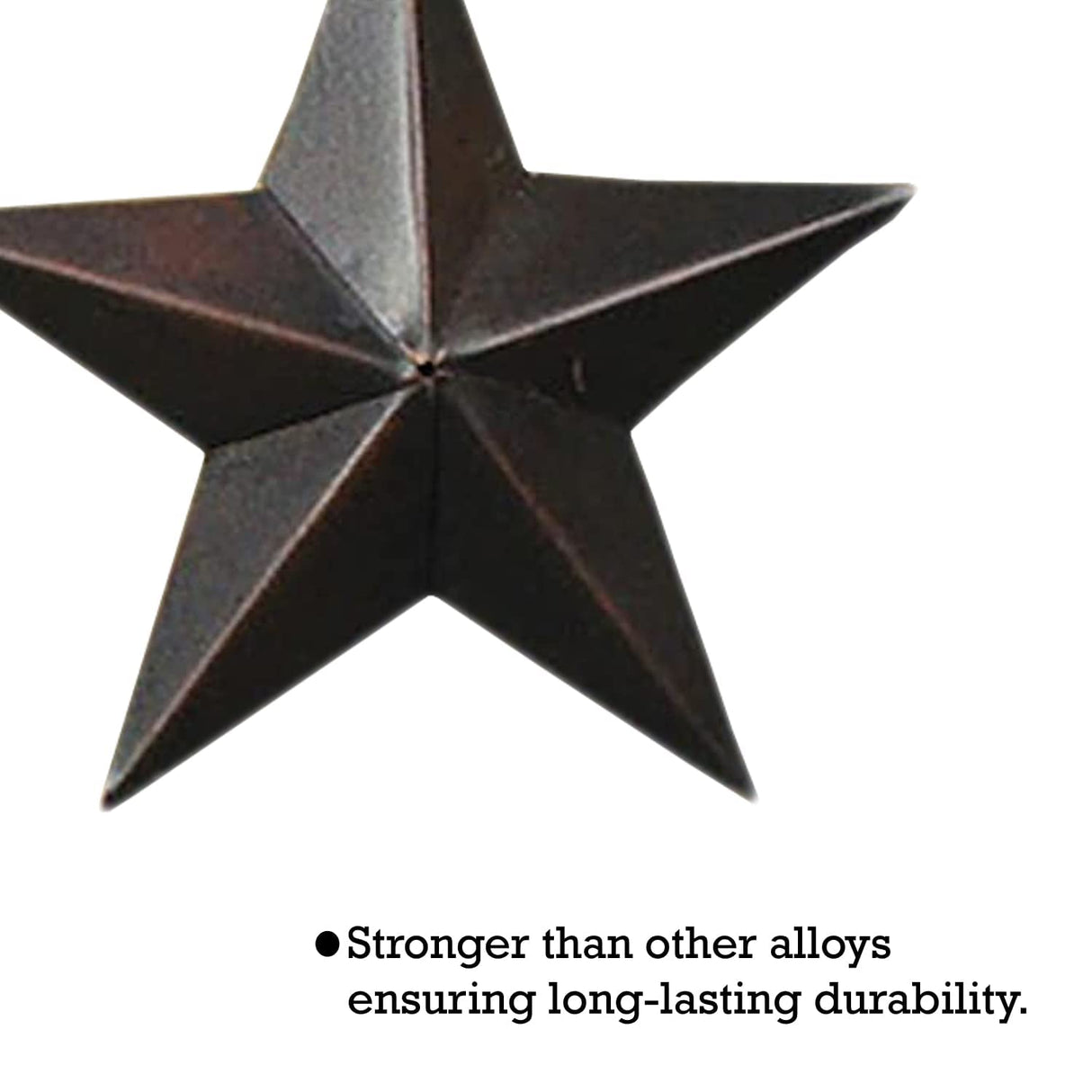CWI Gifts Metal Barn Star - 5" Galvanized Hanging Star - Farmhouse Wall Decor - Black - 1 CWI Gifts