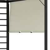 Outsunny 10' x 12' Outdoor Retractable Pergola, Patio Gazebo Canopy Adjustable Sun Shade Shelter for Backyard, Garden Activities, Beige Outsunny