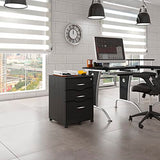 Techni Mobili Rolling Storage and File Cabinet, Espresso Techni Mobili