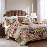 Greenland Home Antique Chic 100% Cotton Authentic Patchwork Quilt Set, Twin/Twin XL, Multicolor Greenland Home Fashions