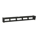 Walker Edison Zee Modern Floating Mounted Minimalist Stand for TVs up to 70 Inches, 65 Inch, Solid Black Walker Edison