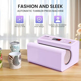 AKEYDIY Auto Tumbler Heat Press Press - Mug Heat Press Machine Heat Up Quick & Even for 20oz 30oz Sublimation Tumblers Cups Glasses and Mugs (Purple) AKEYDIY