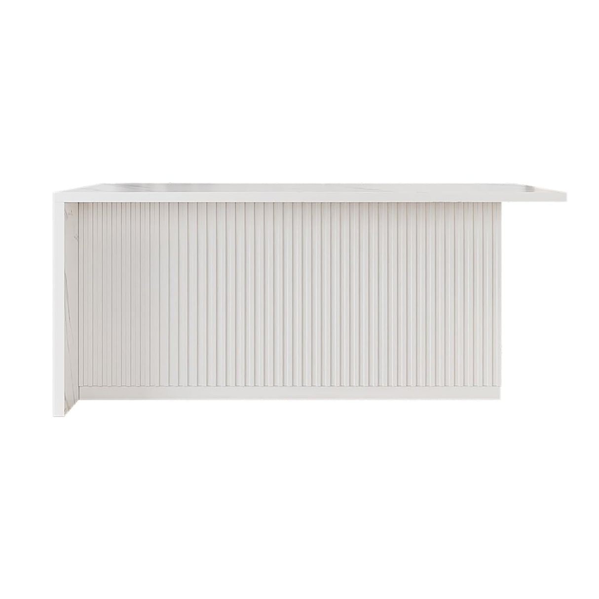 homary 72" Kitchen Island with Storage Kitchen Cabinet Marble Veneered Top Large Island Table with Seating homary