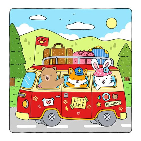 Fuzzy Friends: Super Cute Coloring Book for Adults and Teens Featuring Adorable Animals Characters (Fuzzy Friends Coloring) Craydraw Press LLC