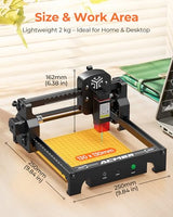 ACMER S1 Laser Engraver for Beginners, 6000mW Lazer Engraving Machine with 130x130mm Working Area, Laser Cutter for Wood, Acrylic, Leather, DIY Crafts & Small Business ACMER