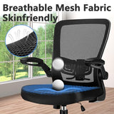 KLASIKA Desk Chairs with Wheels, Ergonomic Mesh Office Chair Adjustable Height and Swivel Lumbar Support Home Office Chair with Flip Up Armrests (8PK) KLASIKA