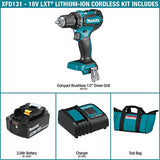 Makita XFD131 18V LXT® Lithium-Ion Brushless Cordless 1/2" Driver-Drill Kit (3.0Ah) Makita