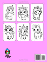Cute Unicorns Colouring Book for Kids: 50 Magical Unicorns. Big, Fun and Easy Colouring Pages for Children Aged 2-6 (Colouring Books for Children) WoodArtSupply