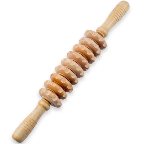 Wooden Massage Roller Wood Therapy Massage Tools for Body Shaping, Anti Cellulite Wood Roller Masssager, Manuel Wooden Fascia Massage Roller, Wood Body Sculpting Tools, Wood Body Massage Roller cococar