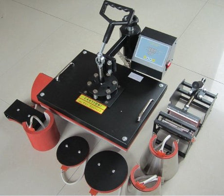 Gowe New Double Display 8 in 1 Combo Heat Press Machine,Plate/Mug/Cap/Tshirt Heat Press,Heat Transfer Machine,Sublimation Machine Gowegroup Press Machine