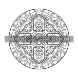 100 Mini Mandalas: A Mandala Coloring Book for Adults and Kids with Easy, Cute, and Tiny Designs for Stress Relief and Relaxation WoodArtSupply