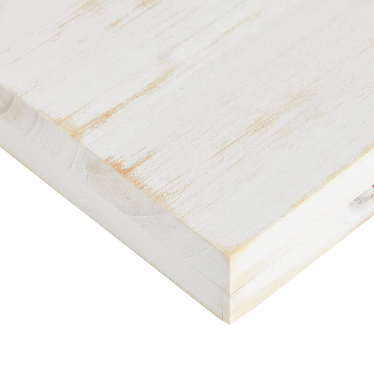 6 Pack White Washed Craft Wood Board Panels with Hardware Included for DIY Signs, Paintings (5 x 5 in) Bright Creations