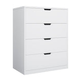 BTHFST 4 Drawers White Dresser for Bedroom, Modern Wood Chest of Drawers 4 Drawer Dresser with Large Capacity for Living Room, Closet, Hallway, Entryway BTHFST