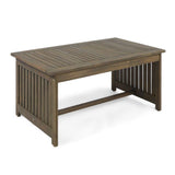 Christopher Knight Home Grace Outdoor Acacia Wood Coffee Table, Gray Finish Christopher Knight Home