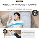 EMOOR Luxe Tri-Fold Compact Mattress (71 x 32 in) Gray, Urethane Removable Cover Outdoor Camping Portable Guest Handles Japanese Futon Mattress Tatami EMOOR