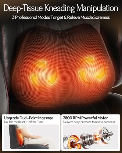 Dowinx Gaming Video Gaming Chair with Shiatsu Neck Massage and Lumbar Support for Home Office High Back Recliner Height Adjustable Ergonomic Comfy Leather Computer Desk Chair (Black) Dowinx