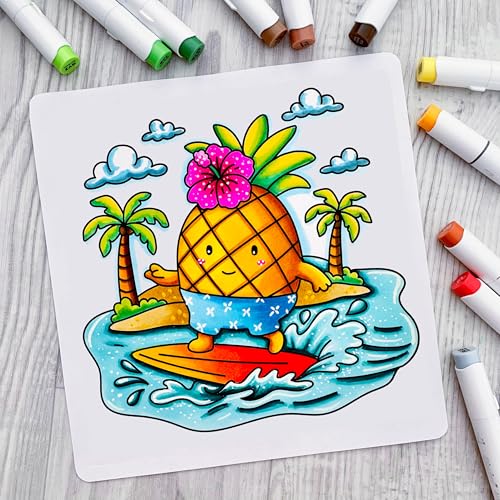 Cozy Foodie: Coloring Book for Adults and Teens Featuring Adorable Fruit and Veggie Characters in Whimsical Cozy Scenes WoodArtSupply