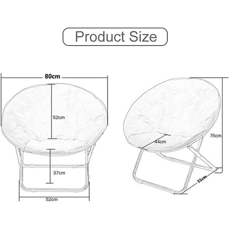 TANGHULU Thick Saucer Chair Cover, Padded Round Moon Chair Slipcover, Garden Quilted Folding Chair Cover for Camping Fishing Picnic Indoor Outdoor Decor (Color : Rose) TANGHULU