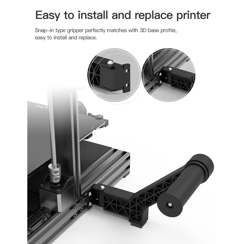 Original Creality Upgrade Built-in Bearings Rotatable Filament Spool Holder Bracket for Ender 3, Ender 3 V2, Ender3 Pro, Ender 3 V2 Neo, Sidewinder X1, Ender 5 Pro/Plus, Vyper, Mega SE 3D Pri - WoodArtSupply